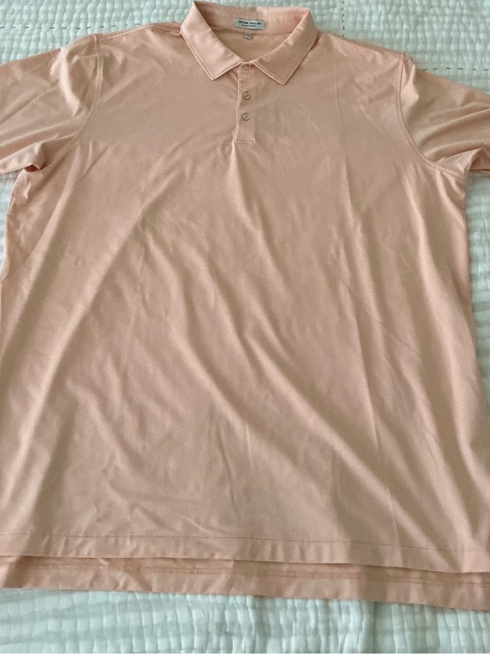 Peter Millar Men's Light Peach Polo